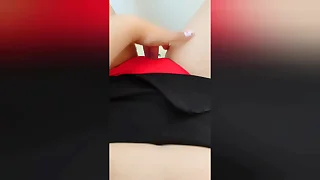 Young stepsister masturbates her scruffy pussy flick through white-hot panties when home without equal - LuxuryOrgasm